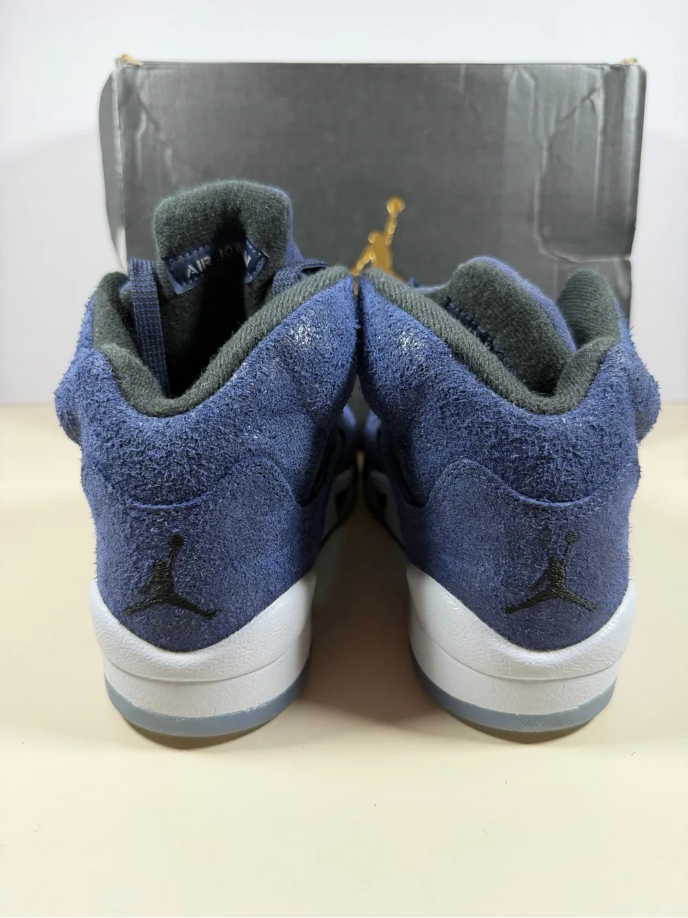 Nike Kids' Navy Blue Suede High-Top Sneakers